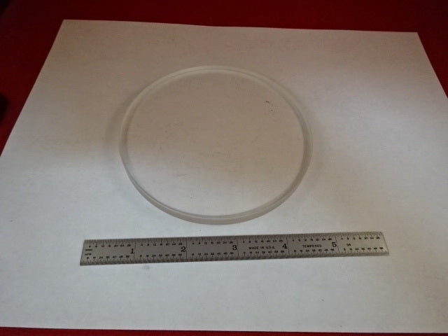 OPTICAL LENS PLANO CONVEX 4.5" DIAMETER LASER OPTICS AS IS #31-C-96