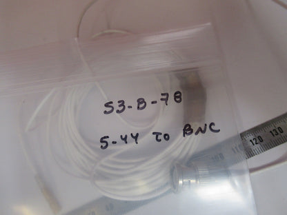 ACCELEROMETER CABLE LOW NOISE BNC to 5-44 connector  10FT AS PICTURED S3-B-78