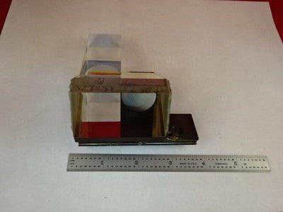 MICROSCOPE PART REICHERT LEICA POLYVAR HEAD PRISM OPTICS AS IS B#U1-B-03
