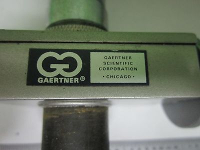 Microscope Part Optical Gaertner Eyepiece Filar ?? Optics