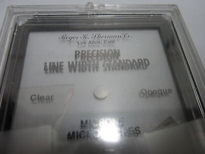 OPTICAL  PRECISION LINE STANDARD CALIBRATION ROGER SHERMAN OPTICS BIN#Q9-39