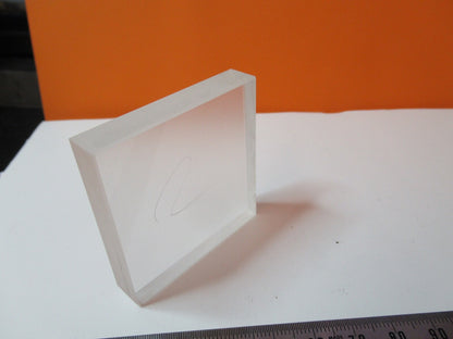 OPTICAL THICK SQUARE PLATE DULL & POLISH SIDES OPTICS AS PICTURED &55R-B-20