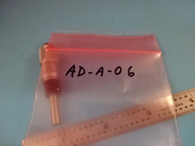 MITUTOYO MICROMETER PIECE POSITIONER MICROSCOPE PART &AD-A-06