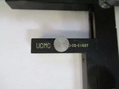 UNIVERSAL STAGE CLIPS XY WORKS FINE MICROSCOPE PART AS PICTURED T4-B-37