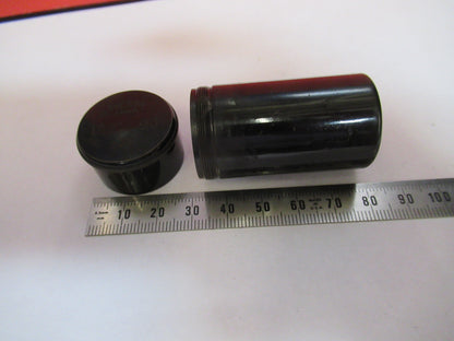 ANTIQUE BRASS EMPTY OBJECTIVE CAN ZEISS MICROSCOPE PART AS PICTURED F8-A-52