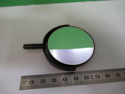 ANTIQUE BAUSCH LOMB MIRROR ASSEMBLY OPTICS MICROSCOPE PART AS PICTURED  V1-A-02