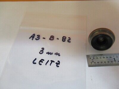 ANTIQUE ERNST LEITZ WETZLAR OBJECTIVE 3mm MICROSCOPE PART AS PICTURED &A3-B-82