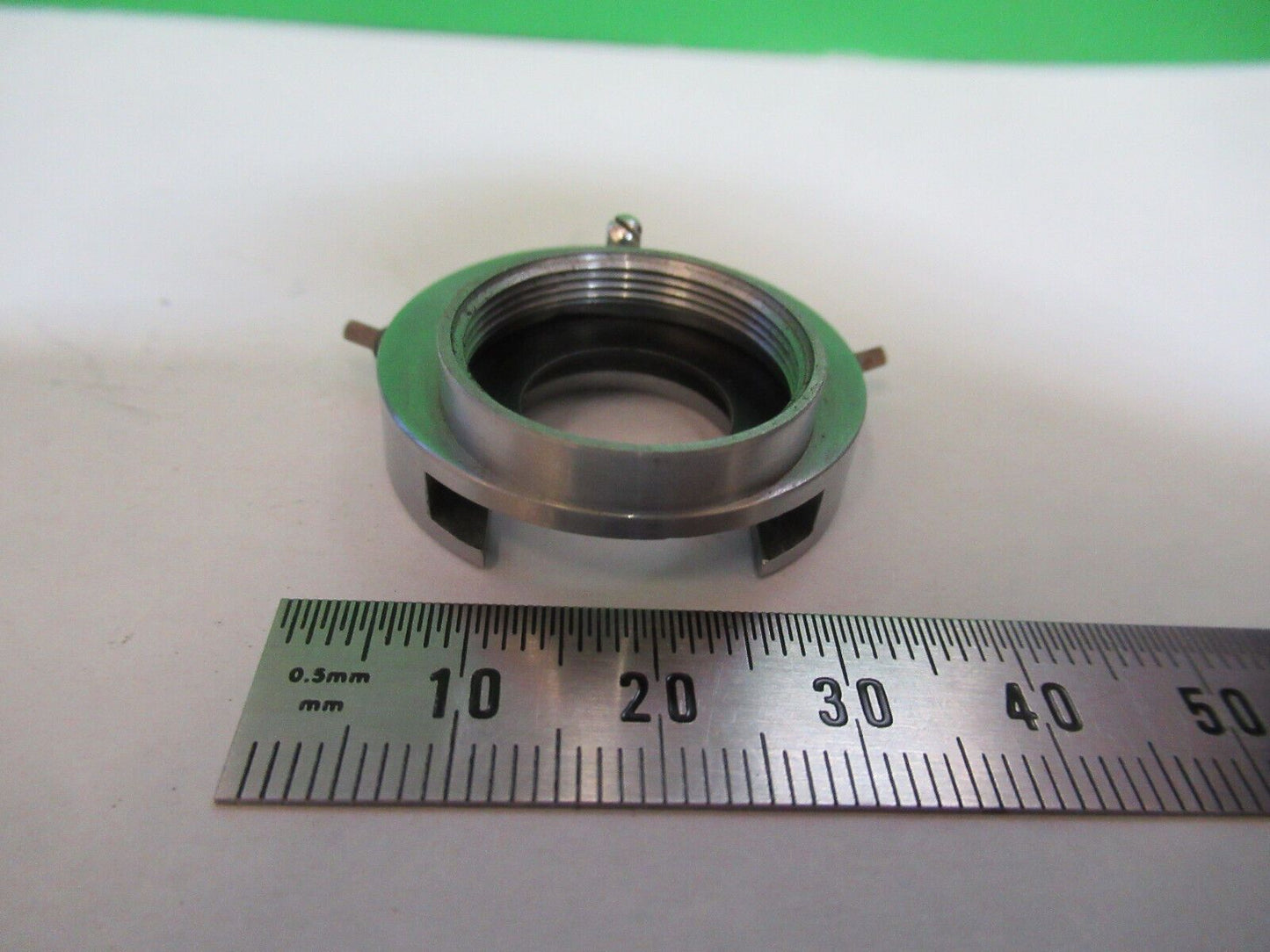 MICROSCOPE PART LEITZ WETZLAR POL CENTER OBJECTIVE HOLDER AS PICTURED &P2-B-14