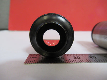 PAIR ANTIQUE SPENCER 10X WF EYEPIECE OCULAR MICROSCOPE PART As Pictured V7-A-28