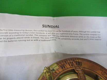COLLECTABLE SUNDIAL GILBERT LONDON LEATHER CASE AS PICTURED T3-C-19
