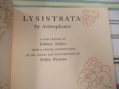 ORIGINAL BOOK PABLO PICASSO LYSISTRATA 1962 RARE AS PICTURED &BIBLIO