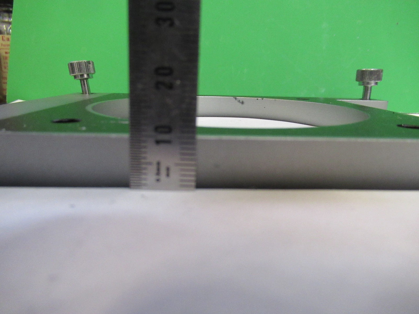 MITUTOYO JAPAN ADAPTER STAGE MICROSCOPE PART AS PICTURED T2-A-43