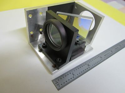 OPTICAL SET BEAM SPLITTER + LENS FIXTURE LASER OPTICS AS IS  BIN#19V-B-12