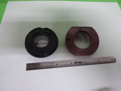 Microscope Part Ernst Leitz Germany Lot Mounted Lenses Optics