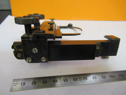 ANTIQUE SPENCER AO XY STAGE CLIP MICROSCOPE PART AS PICTURED Y3-A-31