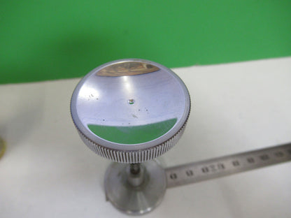ANTIQUE STAGE KNOBS BAUSCH LOMB MICROSCOPE PART AS PICTURED X3-B-100