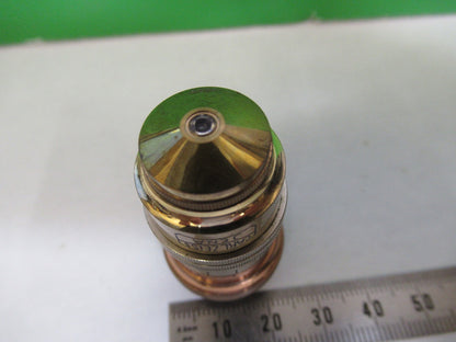 ANTIQUE BRASS OBJECTIVE CARL ZEISS 1903 RARE IRIS OPTICS MICROSCOPE PART F3-B-19