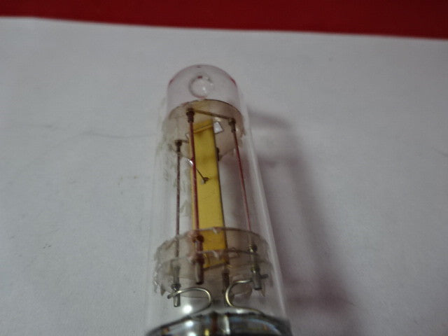 ANTIQUE GLASS PACKAGED RARE QUARTZ CRYSTAL FREQUENCY CONTROL &5-DT-R