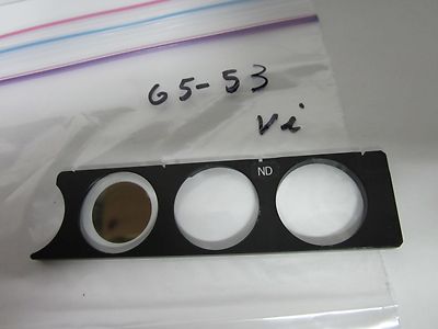 MICROSCOPE FILTER SLIDE NIKON OPTICS BIN#G5-53