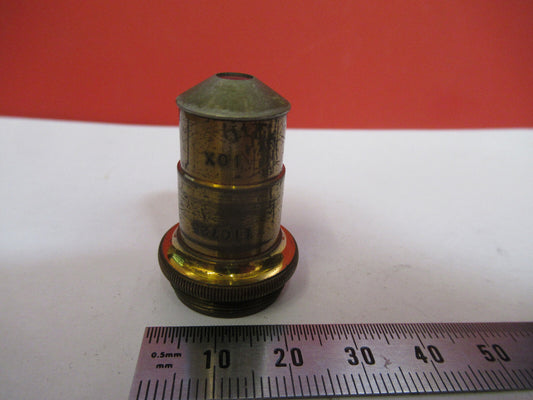 Antique Brass Spencer Lens Co. 10X Objective Microscope Part