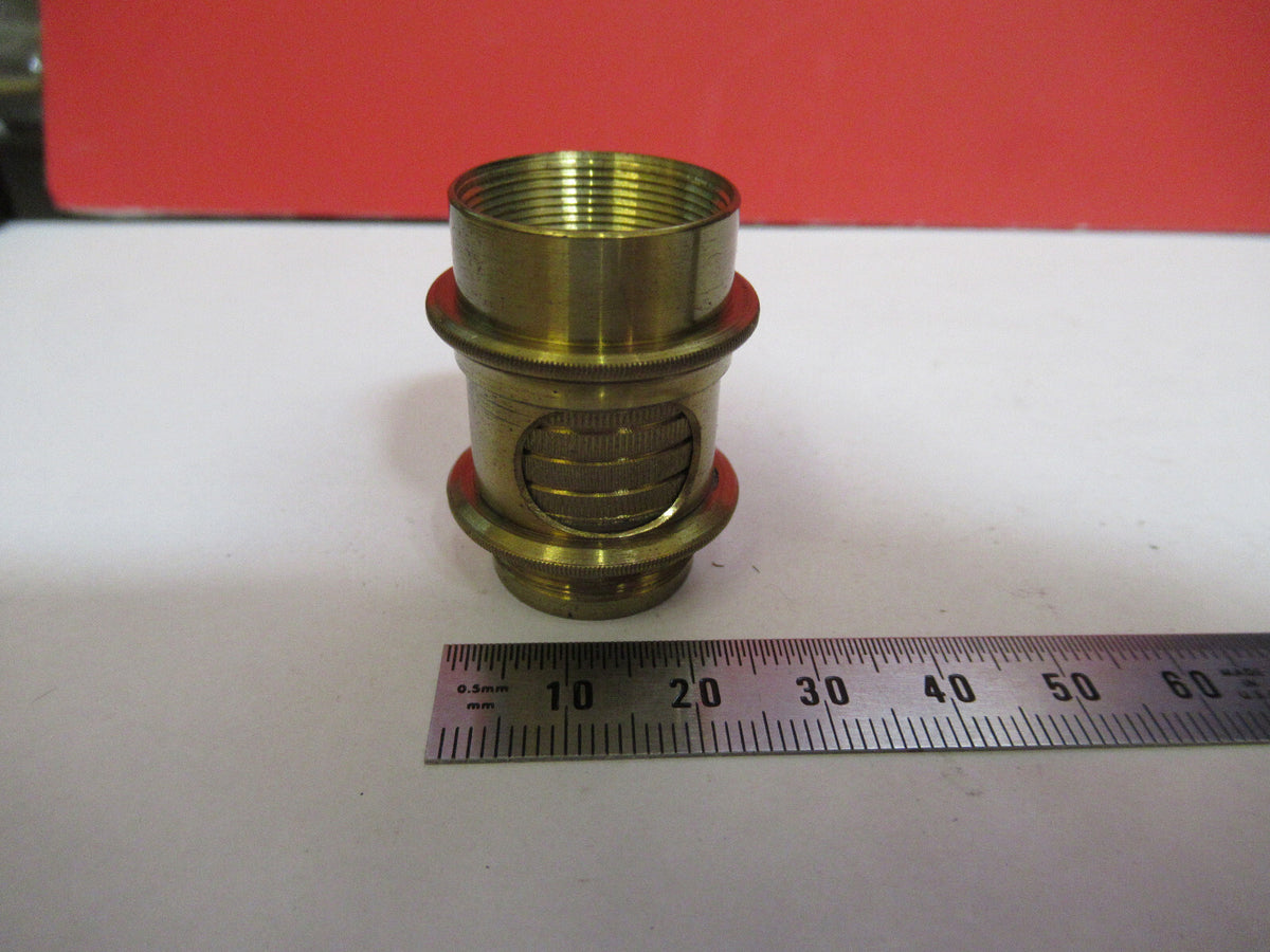 ANTIQUE BRASS UK CONDENSER BECK POLARIZER POL MICROSCOPE AS PICTURED &F8-A-59