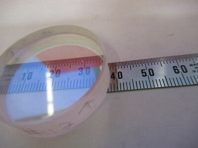 OPTICAL FLAT COATED LENS MIL SPEC OPTICS AS PICTURED &87-FT-61