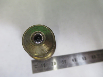 ANTIQUE BAUSCH LOMB BRASS OBJECTIVE 4mm MICROSCOPE PART AS PICTURED S7-A-34