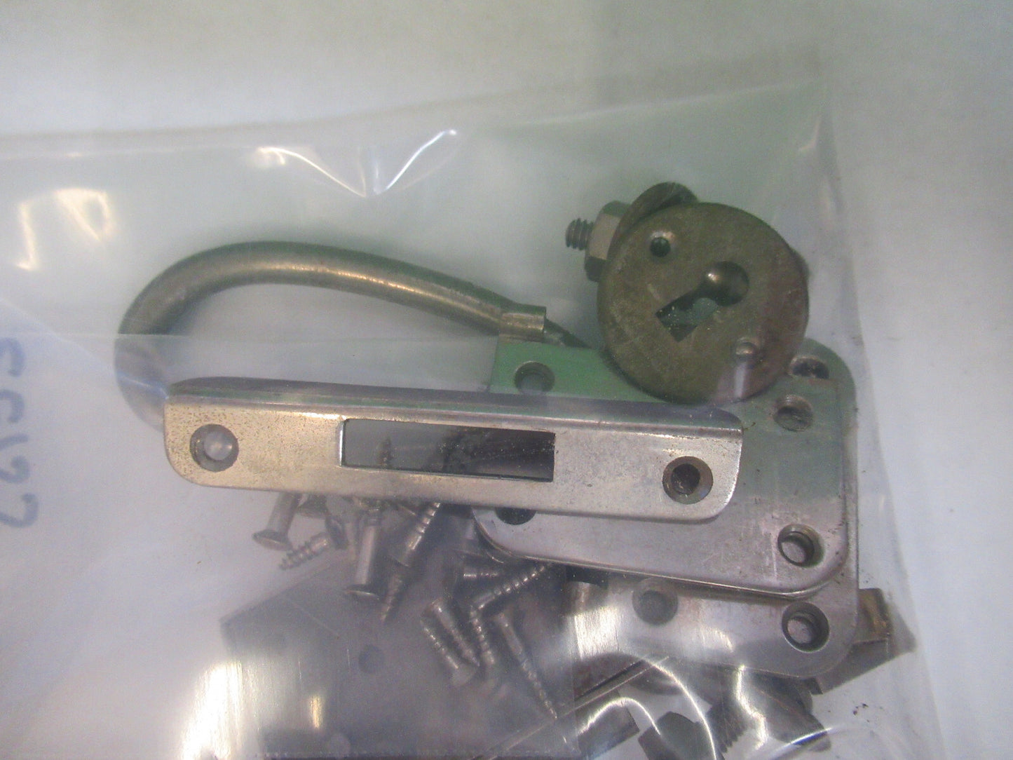ANTIQUE CARL ZEISS GERMANY LOCK + HINGES MICROSCOPE PART AS PICTURED B7-B-06
