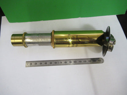 ANTIQUE BRASS LEITZ GERMANY TUBUS NOSEPIECE MICROSCOPE PART AS PICTURED V3-A-34