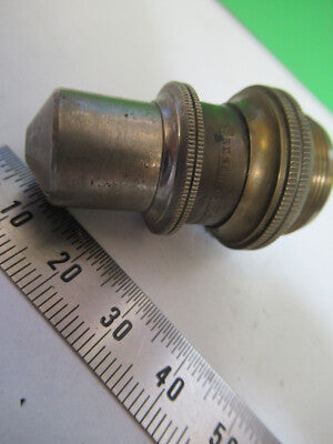 Antique Brass Bausch & Lomb Objective Microscope Part Optics