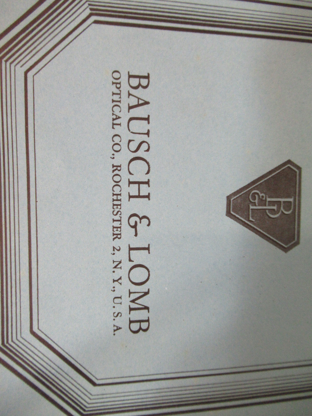 Antique Bausch & Lomb Use of Microscope Booklet 1932 Part