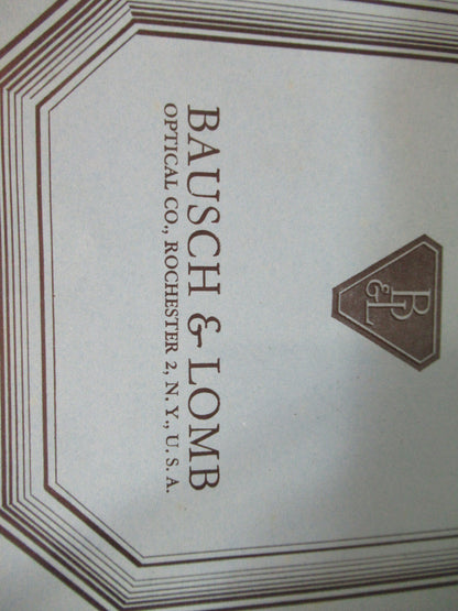 Antique Bausch & Lomb Use of Microscope Booklet 1932 Part