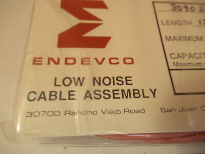 MEGGITT ENDEVCO CABLE 3090DV for ACCELEROMETER HIGH TEMP AS PICTURED &14-A-43