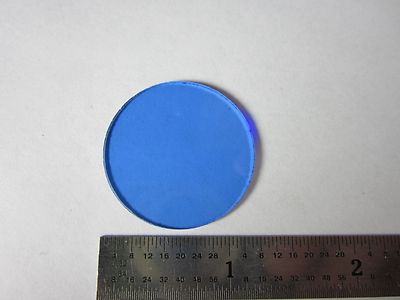 OPTICAL MICROSCOPE FILTER BLUE OPTICS AS IS  BIN#32-78-1