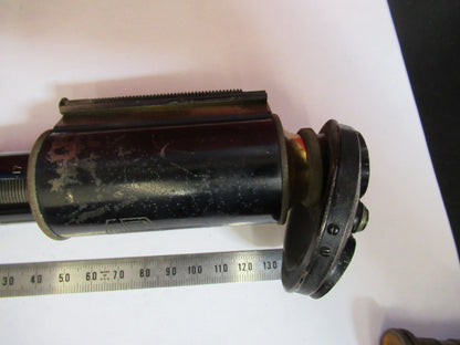 Antique Brass Spencer Lens Co. Tubus + Nosepiece Microscope Part