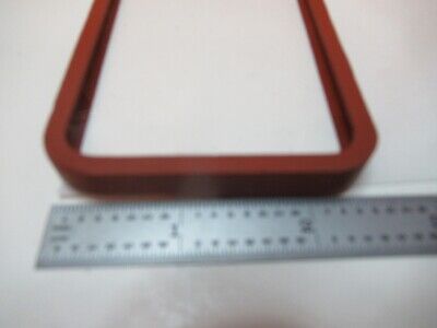 OPTICAL GLASS WINDOW SILICONE GASKET MIL SPEC LASER OPTICS AS PICTURED &FT-5-57