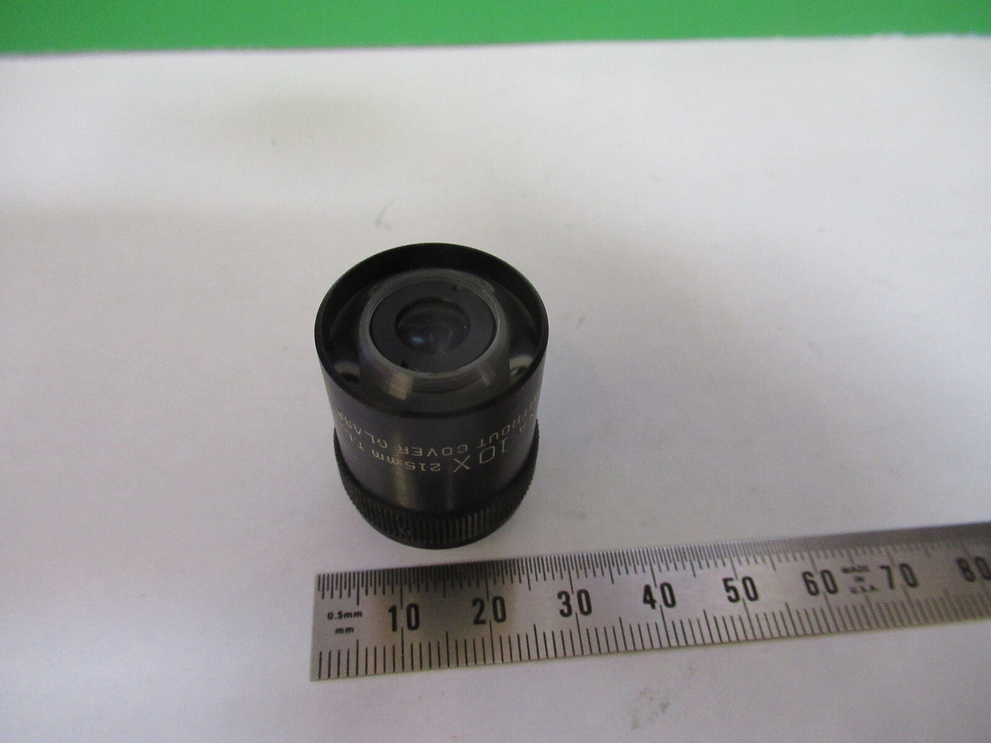 BAUSCH LOMB OBJECTIVE 10X /215mm OPTICS MICROSCOPE PART AS PICTURED &W4-A-58