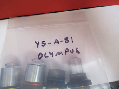Olympus Japan Lot 100X 40X 10X 4X Microscope Part Objective