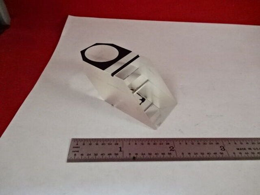 MIKROSKOPTEIL NIKON JAPAN GLAS PRISMA [abgesplittert] OPTIK WIE BESEHEN #X3-A-05