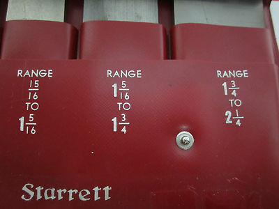 STARRETT BROWN SHARPE 154 L PARALLELS SET AS IS METROLOGY INSPECTION BIN#25