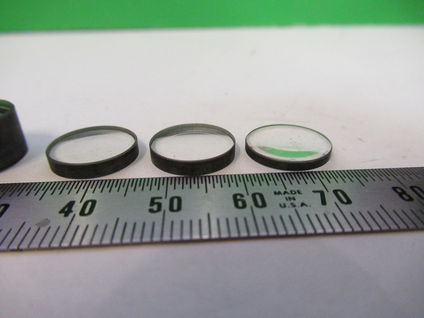 LOT MINI LENSES ZEISS GERMANY MICROSCOPE PART AS PICTURED X4-A-13