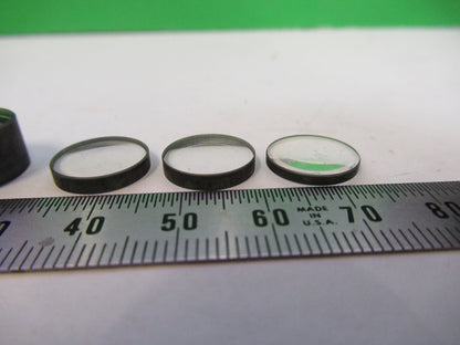 LOT MINI LENSES ZEISS GERMANY MICROSCOPE PART AS PICTURED X4-A-13