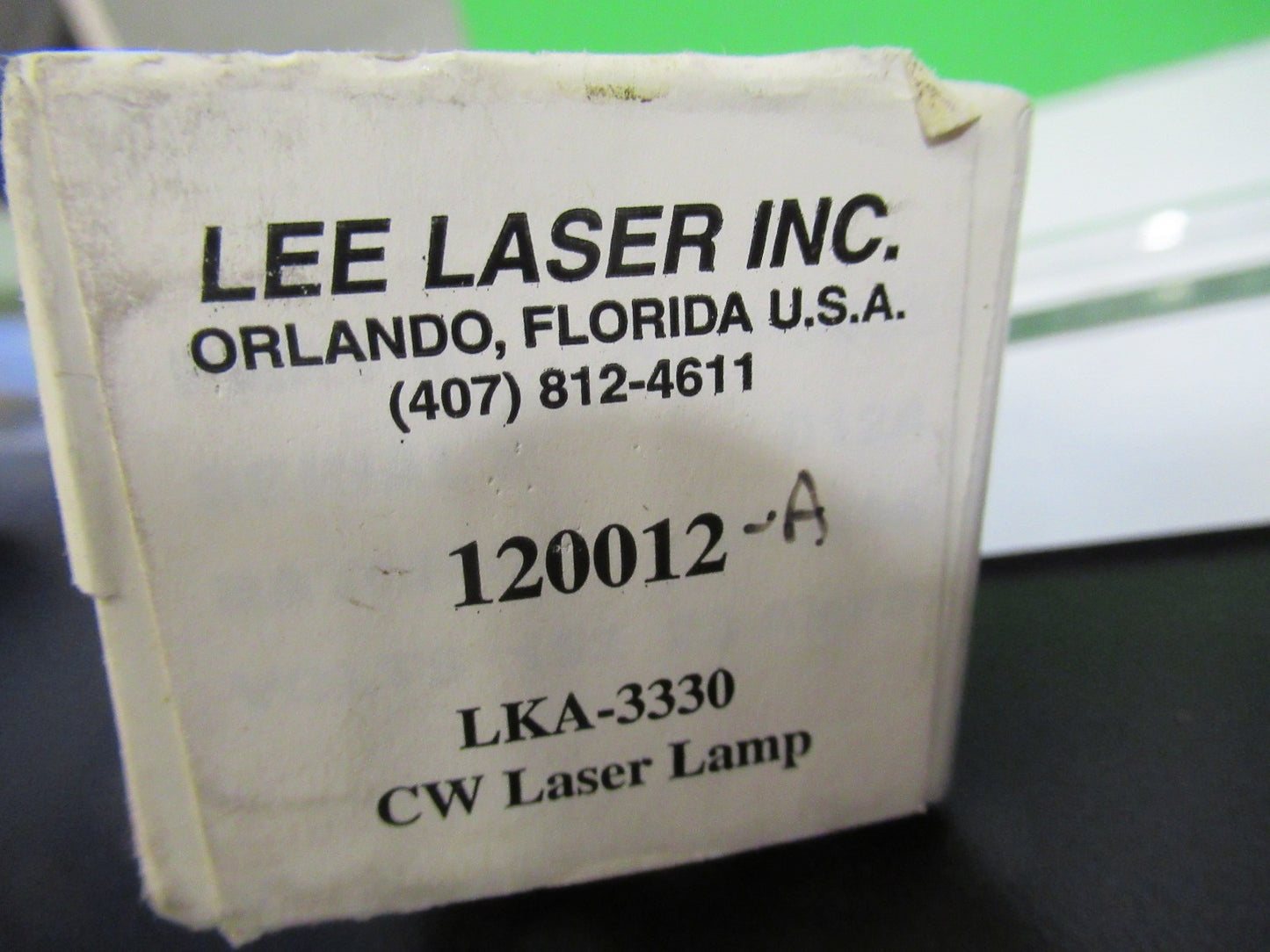 ARC LAMP FLASHLAMP LASER SYSTEM 120012-A CW AS PICTURED W3-C-05