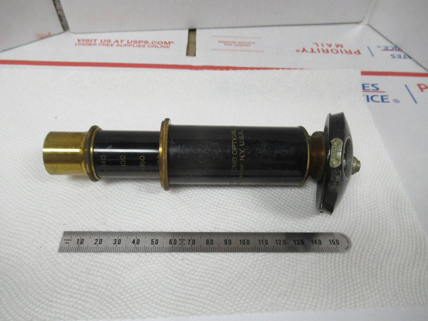 ANTIQUE BAUSCH LOMB TUBUS + NOSEPIECE MICROSCOPE PART AS PICTURED W1-A-90