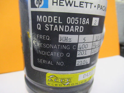 HP HEWLETT PACKARD Q FACTOR STANDARD CALIBRATOR ELECTRIC AS PICTURED &15-FT-X12