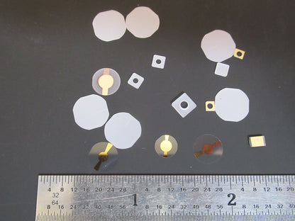 LOT ASSORTED PIEZO QUARTZ PIEZOELECTRIC BLANKS ULTRASONIC SENSOR &FT-1-B-04