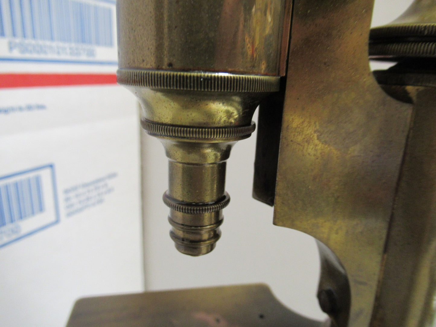 ANTIQUE BRASS BAUSCH LOMB circa 1880 RARE MICROSCOPE AS PICTURED LOB