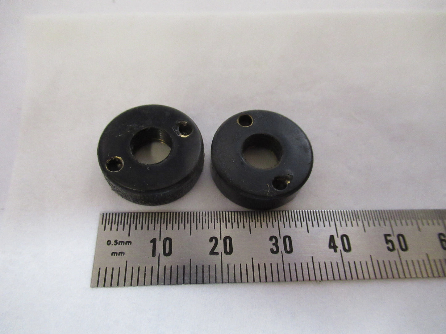 BAUSCH LOMB SET of SPANNER NUTS MICROSCOPE PART as pictured Z8-A-74