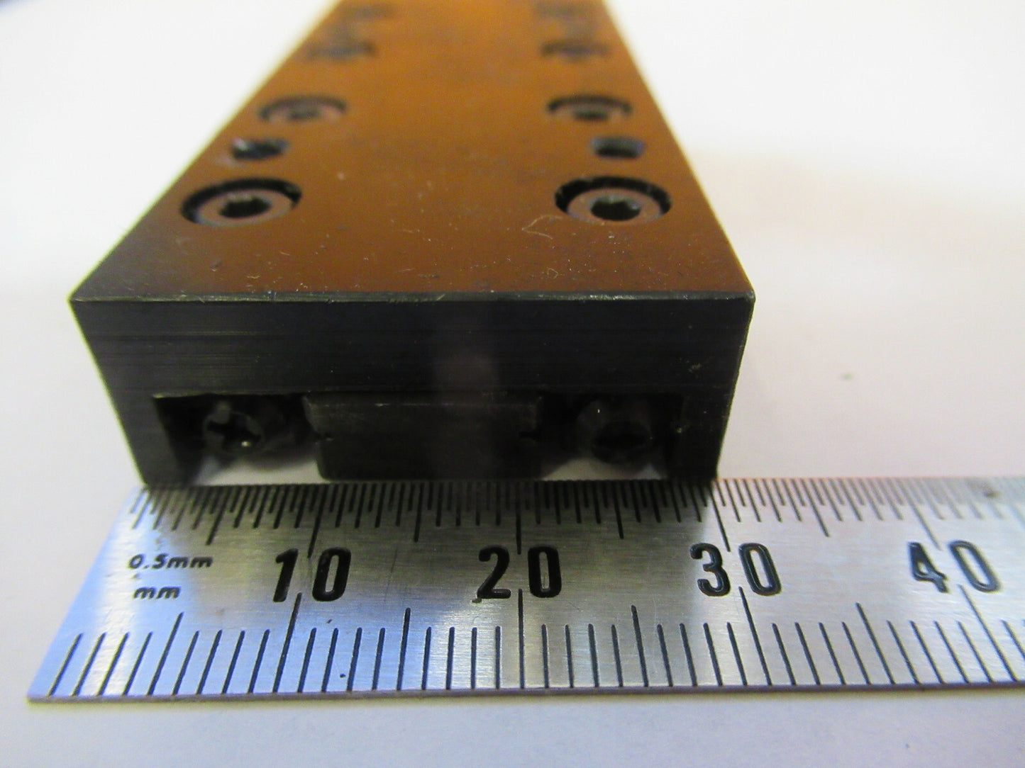 DEL-TRON STEEL LINEAR POSITIONING SLIDE BEARING PART AS PICTURED #1E-FT-50