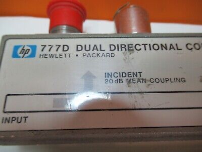 HP AGILENT 777D 4 GHz DIRECTIONAL COUPLER EMI TEST RF MICROWAVE AS PIC &17-B-08